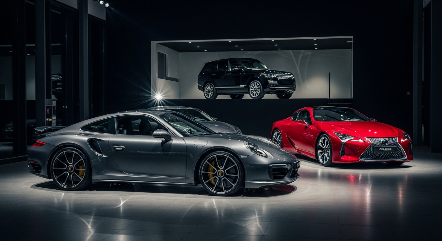 Выкуп люксовых автомобилей: Porsche, Lexus, Range Rover